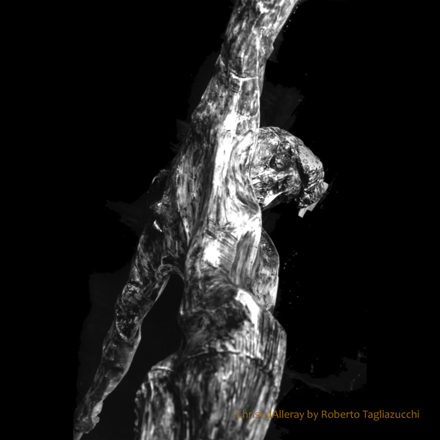 CHRISTO  d'Alleray - scultura in alluminio di Roberto Tagliazucchi