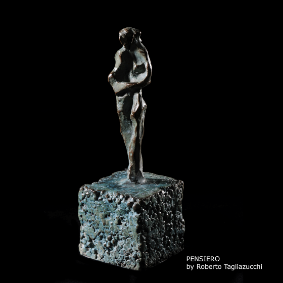 MIND - bronze sculpture by Roberto Tagliazucchi