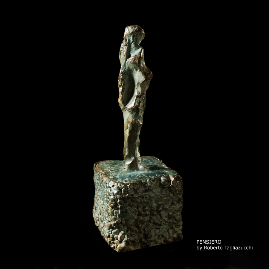 MIND - bronze sculpture by Roberto Tagliazucchi