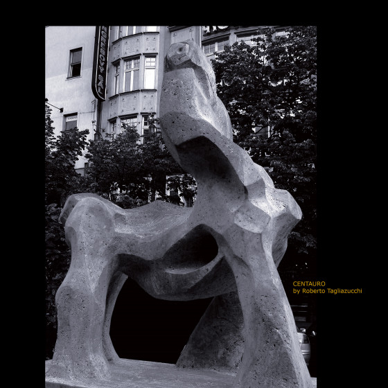 CENTAUR - Iranian  marble sculpture by Roberto Tagliazucchi