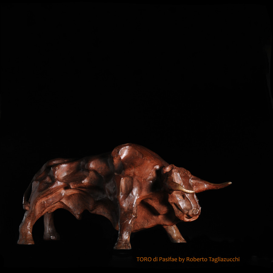 Toro di Pasifae - scultura bronzo di Roberto Tagliazucchi