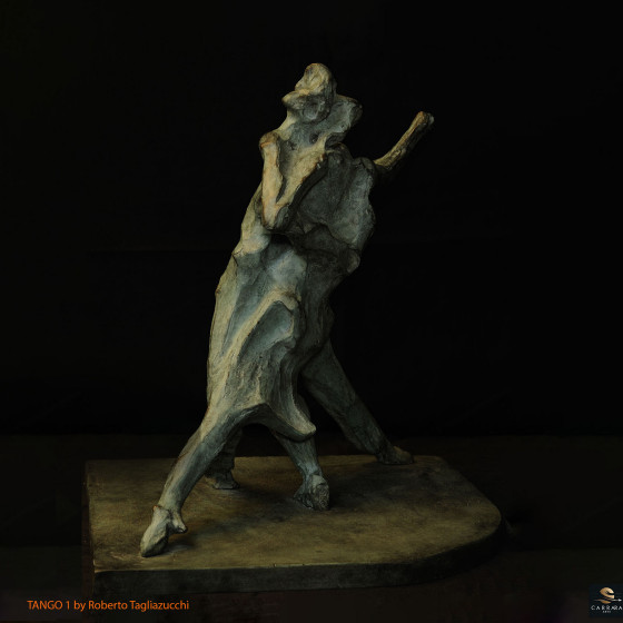TANGO 1  - sculpture en bronze de Roberto Tagliazucchi