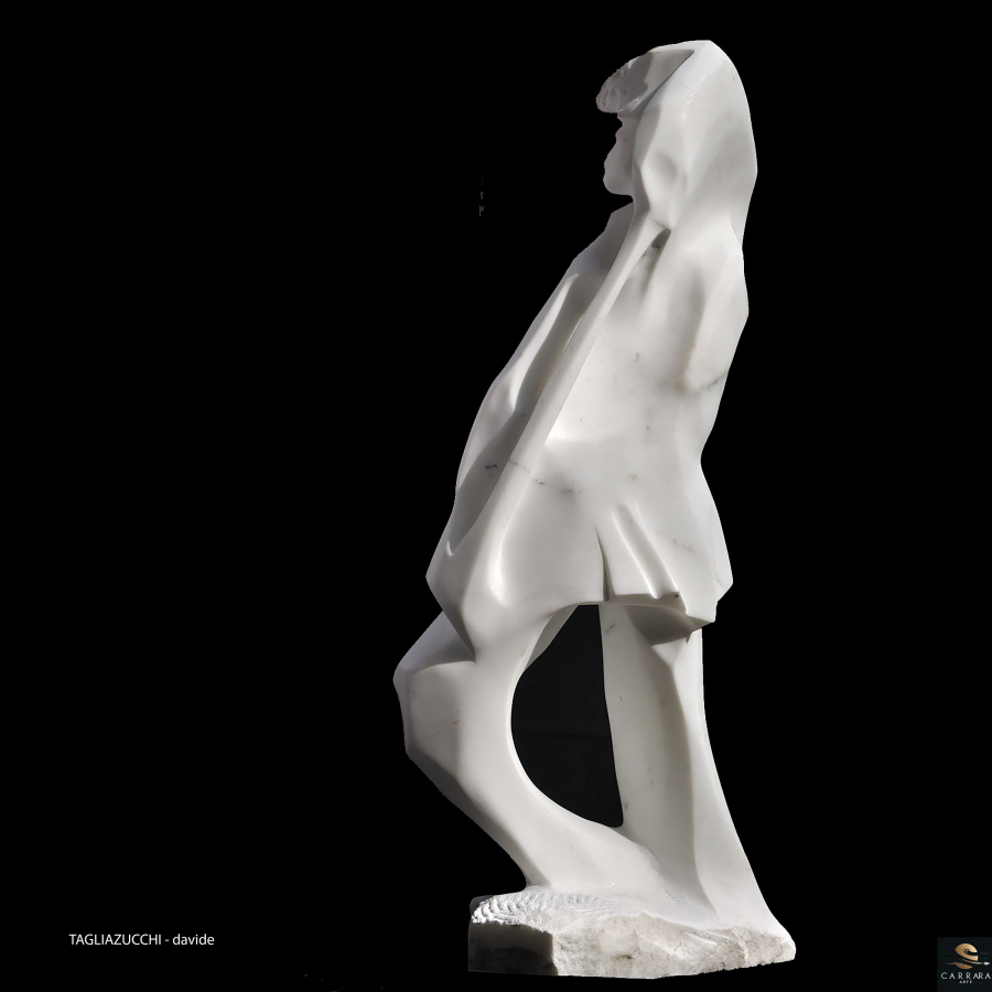 DAVIDE danzante  - scultura marmo di Roberto Tagliazucchi