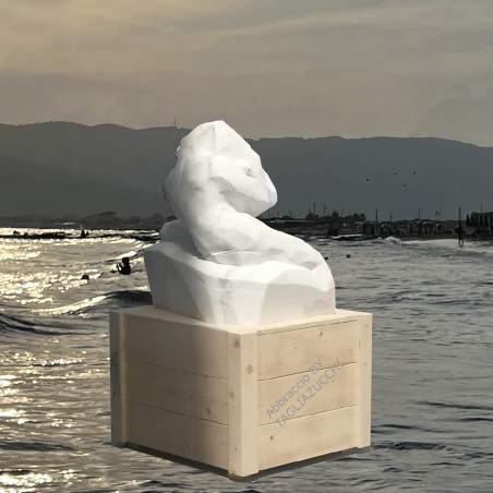 HUG - marble sculpture by Roberto Tagliazucchi