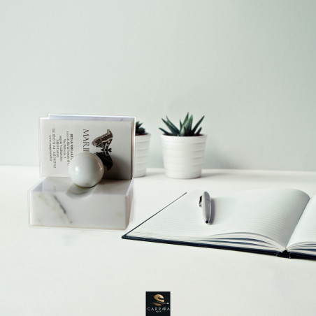 CARDBALL-Add a touch of professionalism and class to your work environment with marble accessories for the office.