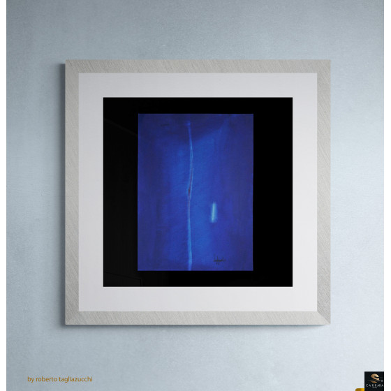 RHAPSODY IN BLUE n17- acrylic painting by roberto tagliazucchi