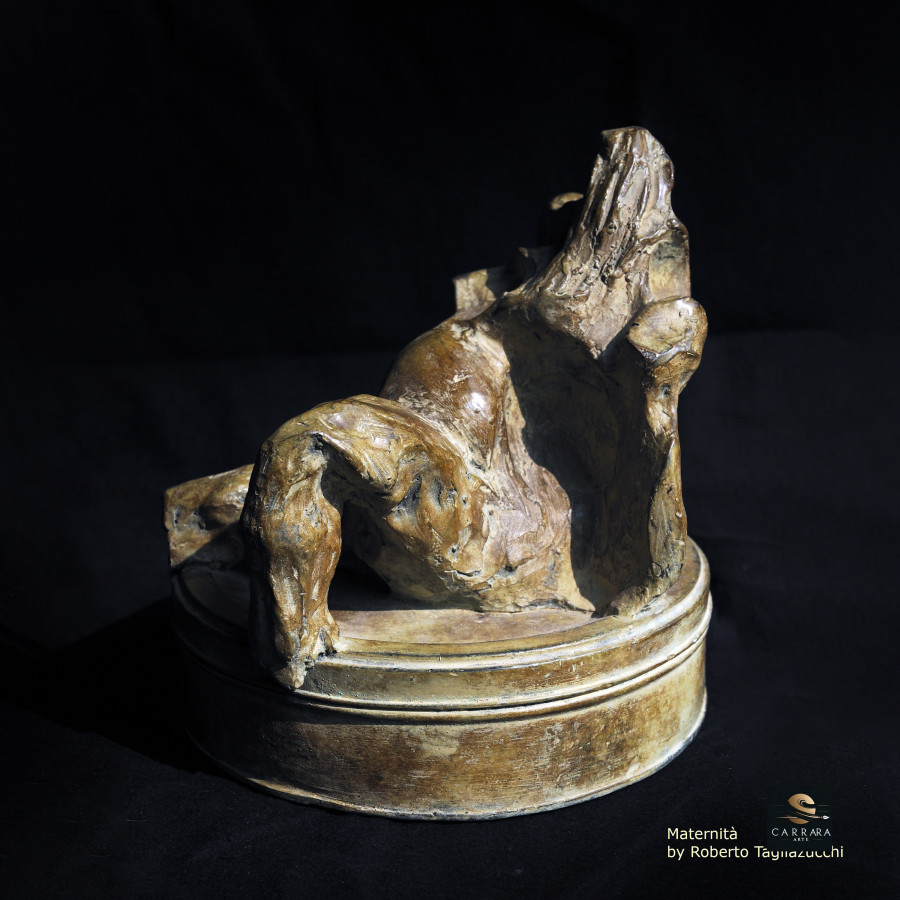 MATERNITA - bronze sculpture by Roberto Tagliazucchi