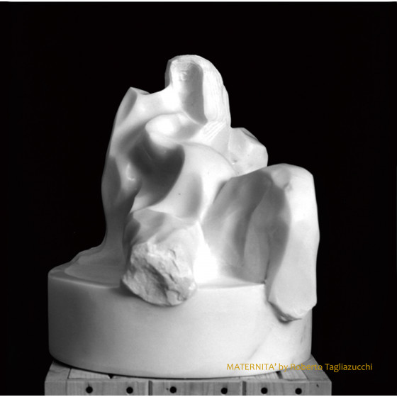 TENSHO design-Centro tavola -One- in speciale marmo bianco di Carrara